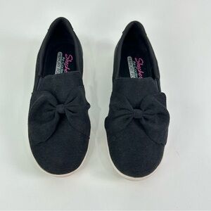 Skechers Black Corduroy Madison Ave Air-Cooled Memory Foam Slip-On Flats Size 6